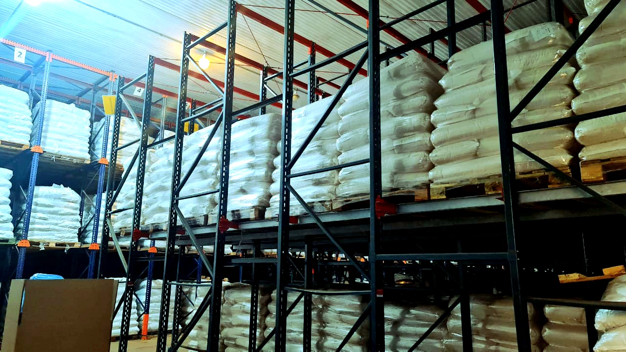 Cámara frigorífica con producto almacenado